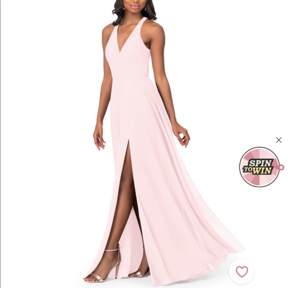Pink bridesmaids dress
